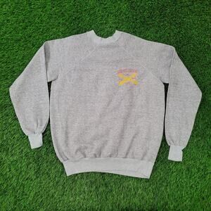 VTG 80s US Army Redlegs Military Sweatshirt Medium 21x24 Raglan Army Artillery